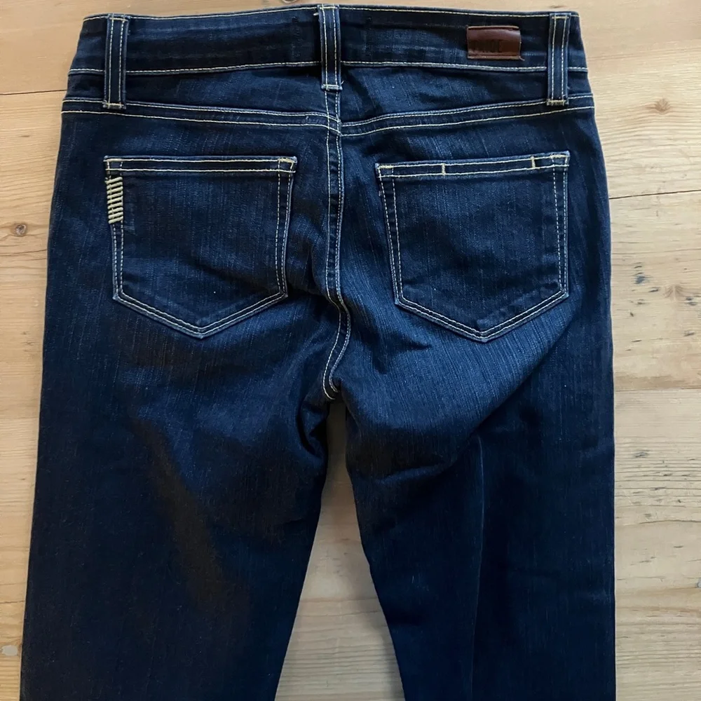 Paige Skyline Skinny Maggie Dark Wash Denim 25